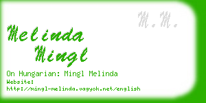 melinda mingl business card